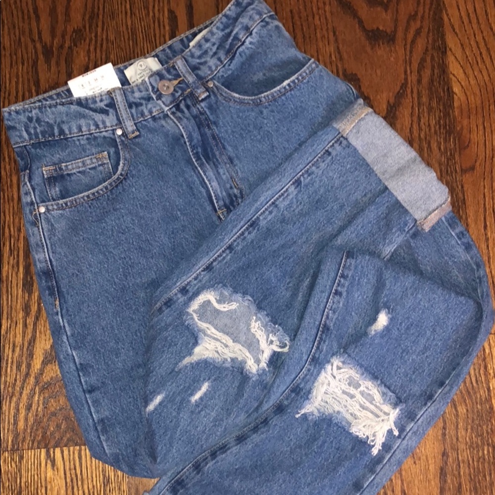 Dark Wash Mom Jeans
